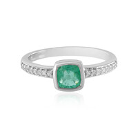 Anello in argento con Smeraldo Colombiano