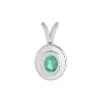 Ciondolo in argento con Smeraldo Russo