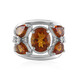 Anello in argento con Citrino Madeira
