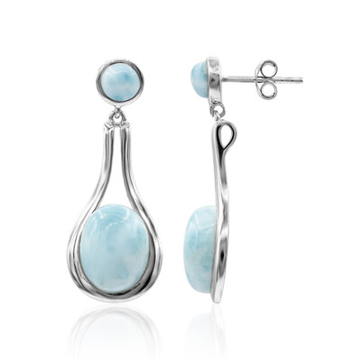 Orecchini in argento con Larimar