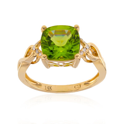 Anello in oro con Peridoto Dashihe  (CIRARI)