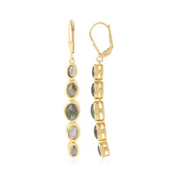 Orecchini in argento con Labradorite Blu Maniry (KM by Juwelo)