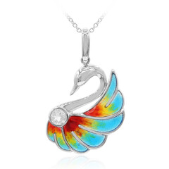 Collana in argento con Topazio Bianco