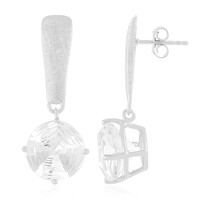 Orecchini in argento con Topazio Bianco