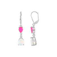 Orecchini in argento con Opale di Welo