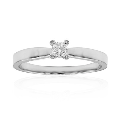 Anello in platino con Diamante SI2 (G)
