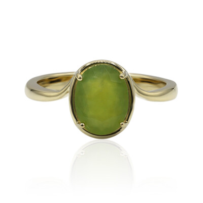 Anello in oro con Opale Verde Brasiliano (Tenner Diniz)