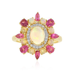 Anello in argento con Opale di Welo