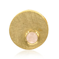 Ciondolo placcato in oro con Quarzo Rosa