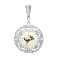 Ciondolo in argento con Magnesite