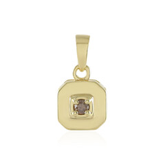 Ciondolo in argento con Diamante Cioccolato I3