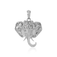 Ciondolo in argento con Diamante Nero