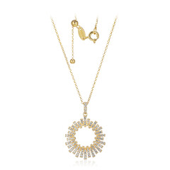 Collana in argento con Topazio Bianco