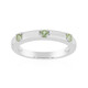 Anello in argento con Zaffiro Verde di Tuléar  (Pallanova)