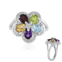 Anello in argento con Ametista Zambiana