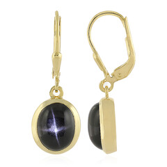 Orecchini in argento con Diopside Stellato d'India