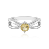 Anello in argento con Berillo Giallo