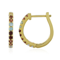 Orecchini in argento con Zircone Champagne