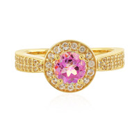Anello in argento con Topazio Anniversario