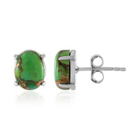 Orecchini in argento con Turchese Kingman Mohave Verde