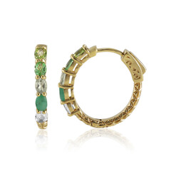 Orecchini in argento con Smeraldo
