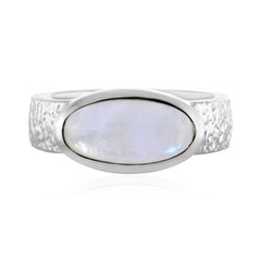 Anello in argento con Pietra di Luna Arcobaleno