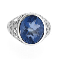 Anello in argento con Fluorite Cangiante