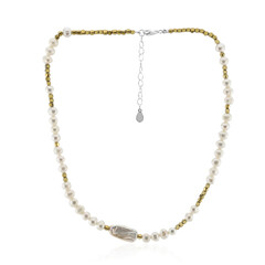 Collana in argento con Perla Keshi (TPC)