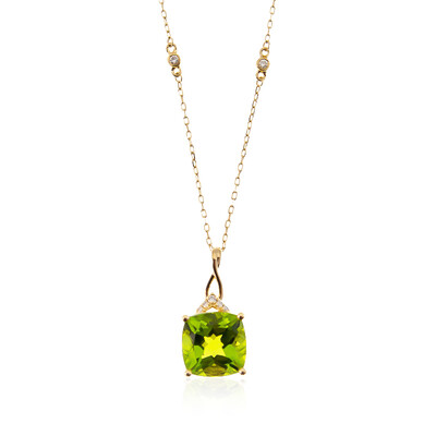 Collana in oro con Peridoto Dashihe  (CIRARI)