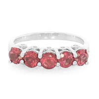 Anello in argento con Granato Lindi