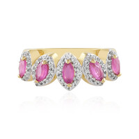 Anello in argento con Rubino