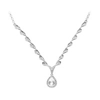 Collana in argento con Topazio Bianco