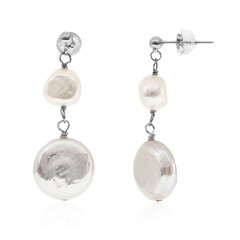 Orecchini in argento con Perla di Acqua Dolce