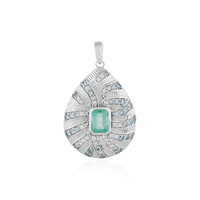 Ciondolo in argento con Smeraldo Russo (SAELOCANA)