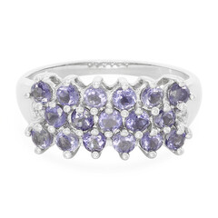 Anello in argento con Iolite del Madagascar