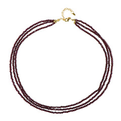 Collana in argento con Granato Mozambico