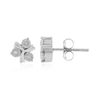 Orecchini in argento con Diamante I4 (J)