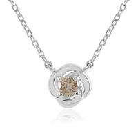 Collana in argento con Diamante Champagne I3