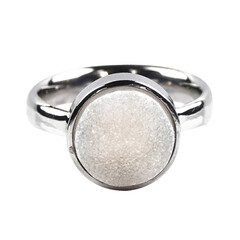 Anello in argento con Drusa di Agata