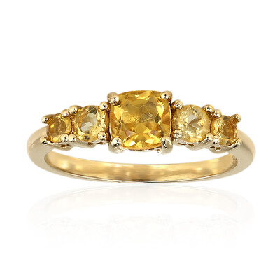 Anello in argento con Citrino
