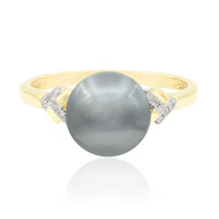 Anello in oro con Perla Tahitiana (TPC)