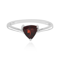 Anello in argento con Granato Mozambico