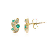 Orecchini in argento con Onice Verde