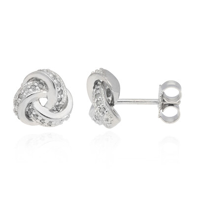 Orecchini in argento con Diamante Sale e Pepe