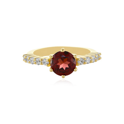 Anello in argento con Granato Mozambico