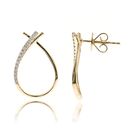 Orecchini in oro con Diamante I1 (H) (CIRARI)