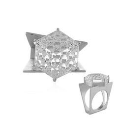 Anello in argento con Quarzo Bianco