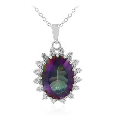 Collana in argento con Quarzo Mistico