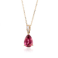 Collana in oro con Tormalina Neon del Congo (CIRARI)