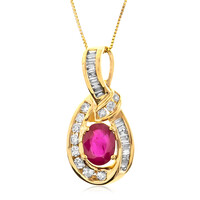 Collana in oro con Rubino Mozambico (CIRARI)